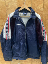 Vintage Y2K navy blue red white Umbro football waterproof windbreaker size large
